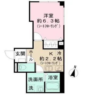 シャインピーチ【1階】の間取り