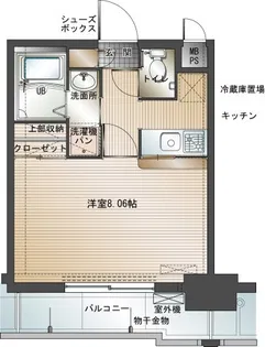 エンクレスト博多駅前II【6階】の間取り