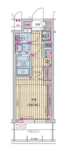 プレリス大阪西九条 CITY LINKS【7階】の間取り