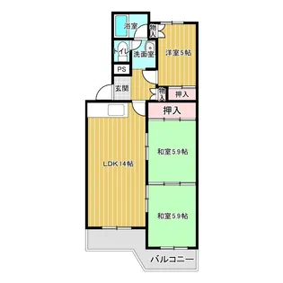 オリエンタルコーポ【2階】の間取り