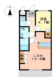 ヒールコート沢田【1階】の間取り