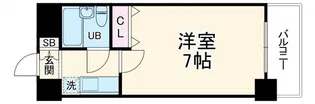 エスリード北梅田第2【7階】の間取り