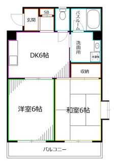 サザンミヤマエ【2階】の間取り