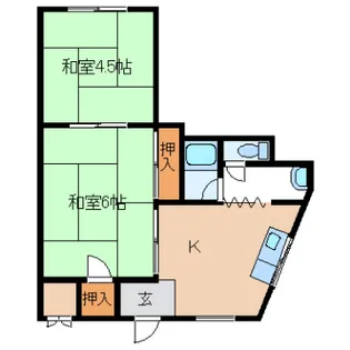 コーポヨシカワ【1階】の間取り