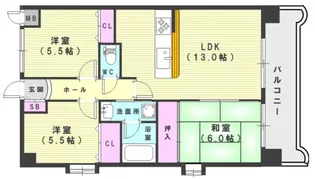 セラヴィ【5階】の間取り