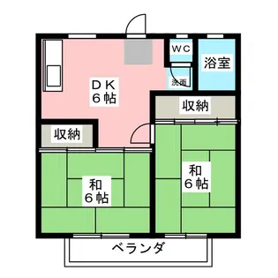 サンシティ天王町 A【2階】の間取り