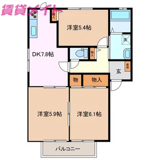Vogel C棟【1階】の間取り