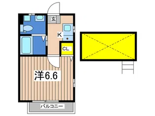 カストル上大岡【2階】の間取り