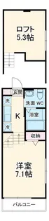 chalet大久保【2階】の間取り