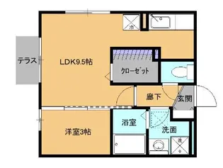 グランマーチB【1階】の間取り