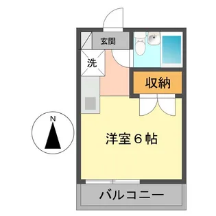 第2小山ハイツ【3階】の間取り