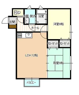 メゾンハーモニーI【1階】の間取り