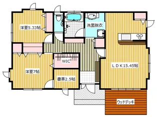茨城県鹿嶋市大字宮中【一戸建】の間取り