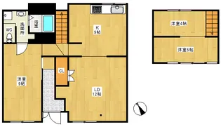 愛知県名古屋市港区錦町【一戸建】の間取り