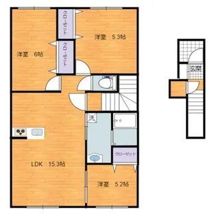 ブラウニーII【2階】の間取り