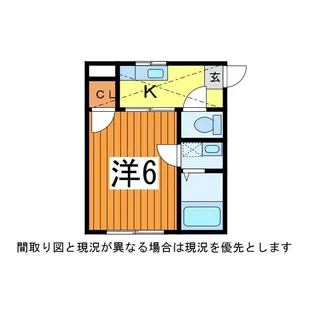 山形県山形市小姓町【アパート】の間取り