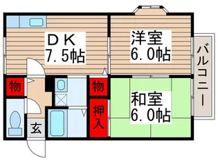 サンセリオ白井III【2階】の間取り