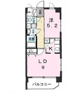 サンヴァーリオ奥羽大学前【1階】の間取り