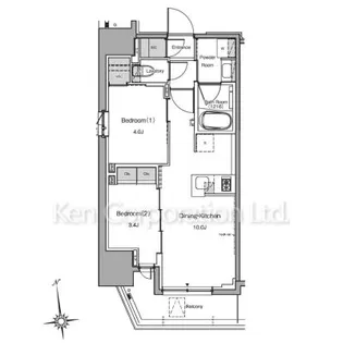 ルフォンプログレ秋葉原EAST【8階】の間取り