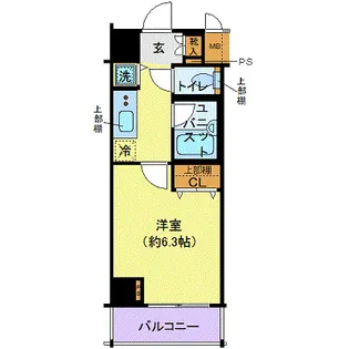コンシェリア・デュー勝どき【7階】の間取り