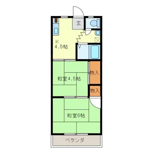 エスティハイツ【2階】の間取り