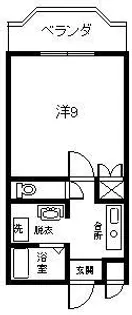 サンライズ田野【4階】の間取り