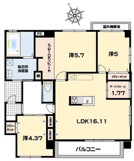 First天久【3階】の間取り