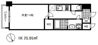 ワールドアイ神戸ハーバーランド【10階】の間取り
