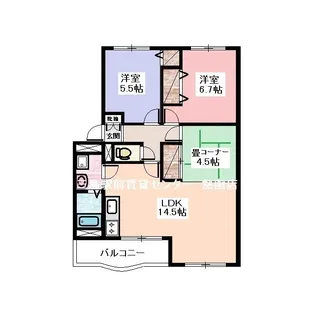 イーフラッツ・ネオ【2階】の間取り