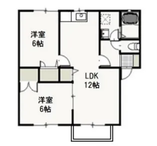 ヴェッセル A【2階】の間取り