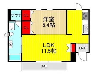 ECO Station House 並木【3階】の間取り