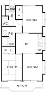 カーサビアンカ国分寺【1階】の間取り