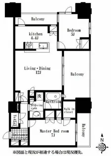 タワー・ザ・ファースト【12階】の間取り