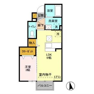 茨城県土浦市中神立町【アパート】の間取り