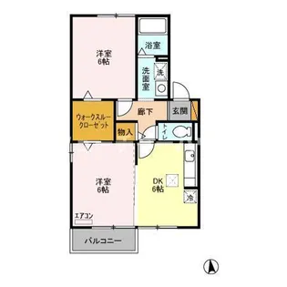 グリーンヴィラ カサハラ A【1階】の間取り