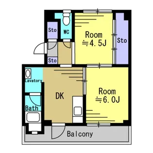 岩手県久慈市長内町第21地割【マンション】の間取り
