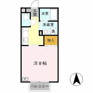 パセオ姫路 B棟【2階】の間取り