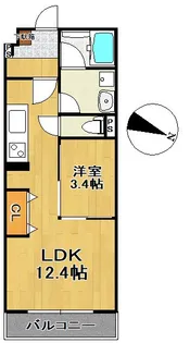 新潟県新潟市中央区旭町通1番町【マンション】の間取り