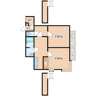 マリンパレット【2階】の間取り