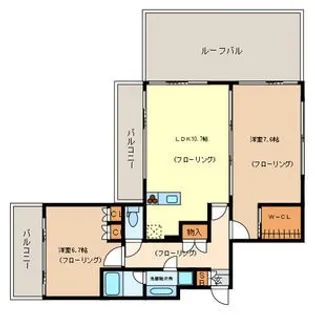 グランガーデンII【5階】の間取り