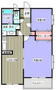 ベルックス【3階】の間取り