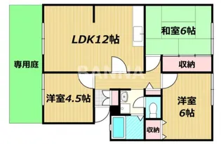 サンビレッジ西大寺 A棟【1階】の間取り