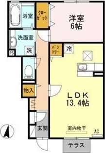 シュクレ A【1階】の間取り