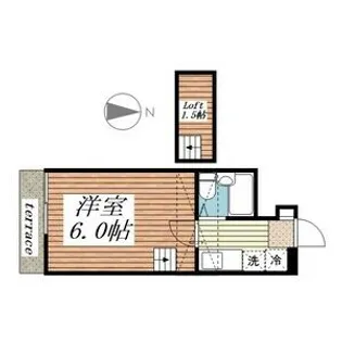 ロフティ桜木町【2階】の間取り