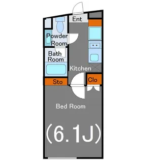 クーカイ・テラス祐天寺【3階】の間取り