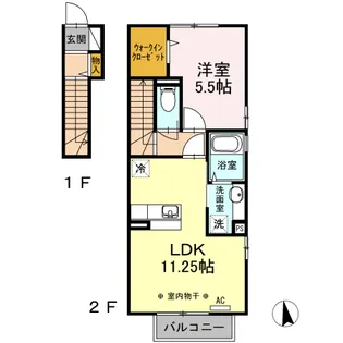 高知県高知市大津乙【アパート】の間取り