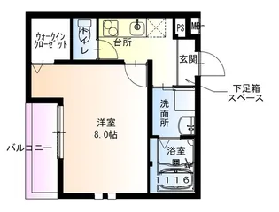 フジパレス湊ノース【3階】の間取り
