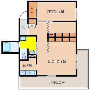 AKHR【5階】の間取り