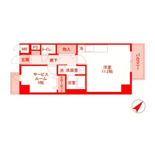 グレイスコート【8階】の間取り