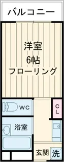 ウエストランド芦花【1階】の間取り